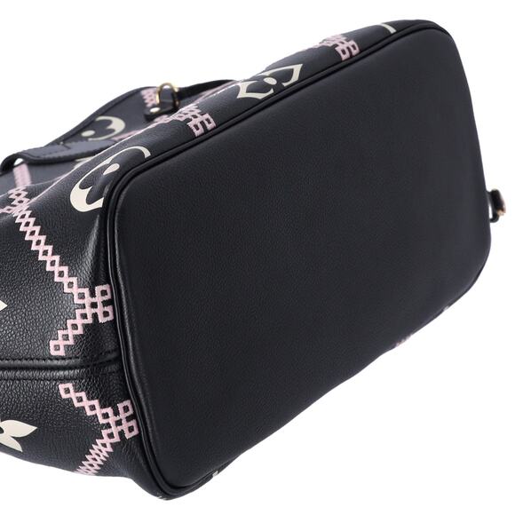 Louis Vuitton Neverfull MM Empreinte Embroidered Malletage Black Pink - Picture 4 of 9